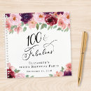 Search for 100th birthday guest books For her