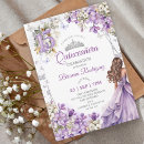 Search for lavender and gold quinceanera invitations 15th birthday