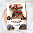 Search for monster birthday invitations Truck birthday party