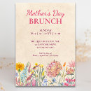 Search for mothers day party invitations Floral mother's day
