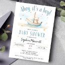 Search for sailboat baby boy shower invitations Ahoy