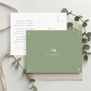 Search for wedding rsvp response postcards Sage green