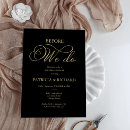 Search for black and gold rehearsal dinner invitations Modern