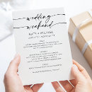 Search for weekend wedding invitations Itinerary