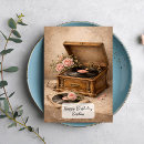 Recherche de gramophone vœux cartes Vintage