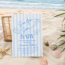 Search for beach baby boy shower invitations Sea you soon