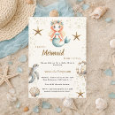 Search for mermaid baby shower invitations Pink