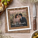 Search for string napkins Bride and groom