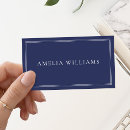 Search for blue border business cards Elegant