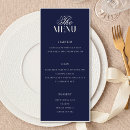 Search for navy blue wedding menus Formal