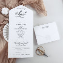 Search for tying the knot wedding invitations Black and white