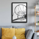 Search for black white basketball posters For kids