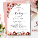 Search for blush christening invitations Watercolor floral