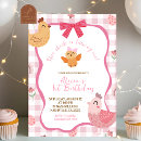Search for plaid 1st birthday invitations Baby girl
