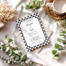 Recherche de damier invitations Noir et blanc