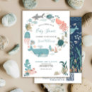 Recherche de tortues bleues invitations Bébé