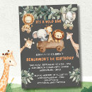 Search for one wild year invitations Baby boy