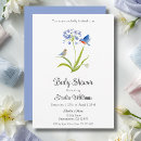 Search for bluebird baby shower invitations Watercolor