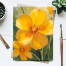 Recherche de tulipe jaune cartes postales Aquarelle