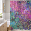 Search for mosaic shower curtains Pink