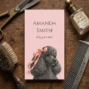 Search for poodle business cards Elegant