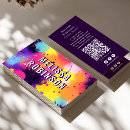 Search for fluorescent business cards Qr code
