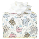 Search for ice skate wrapping paper Blue