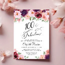 Search for 100th birthday invitations Elegant