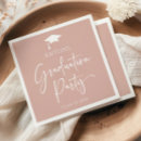 Search for pink graduation napkins College university