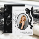 Search for ribbon graduation invitations Black bow