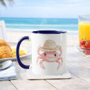 Search for crab watercolor mugs Nautical