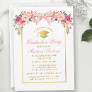 Search for botanical graduation invitations Elegant calligraphy script