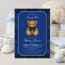 Search for blue plaid invitations We can bearly wait