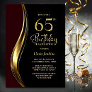 Search for 65th birthday Black and gold