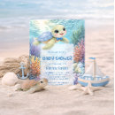 Search for aqua baby shower invitations Under the sea