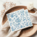 Search for blue toile napkins White