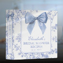 Search for bridal shower recipe binders Stock the kitchen