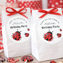 Search for ladybug thank you stickers Birthday