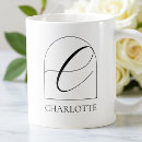 Search for letter c mugs Black and white