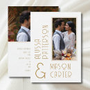 Search for gold typography wedding invitations Contemporary