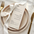Search for programs for wedding menus Black and white