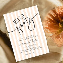Search for chic 40th birthday invitations Adult birthday party
