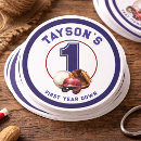 Search for 1st birthday baseball stickers First year down