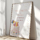 Recherche de gâteau joyeux anniversaire posters Ballons