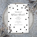 Search for polka dot wedding invitations Minimalist