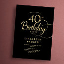 Search for mens 40th birthday invitations Elegant