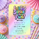 Search for cosmic bowling invitations Girls bowling party