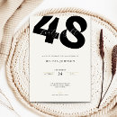 Search for 48th birthday Black and white