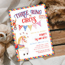 Search for circus party invitations Vintage