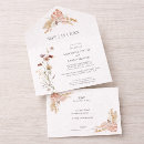 Search for wild flowers wedding invitations Bohemian botanical cottage garden